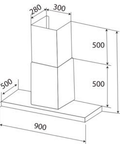 Máy hút mùi Kaff KF-IS991GH - hình số 2