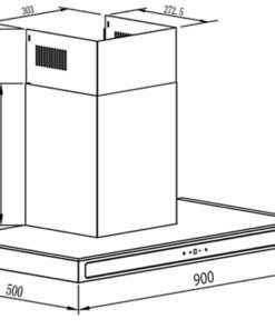 Máy hút mùi Kocher K-225D-90 - hình số 2
