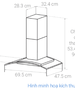 Máy hút mùi KAFF KF-GB207TB - hình số 11