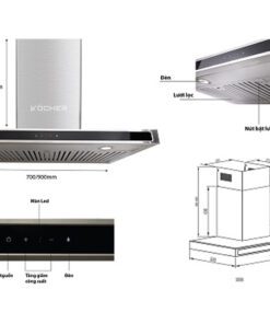 Máy hút mùi Kocher K-225D-90 - hình số 3