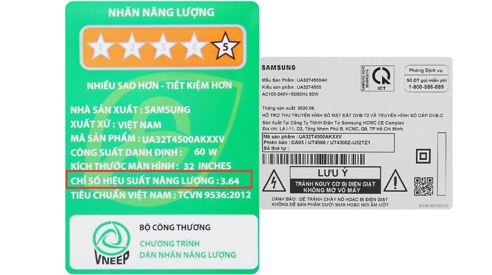 xem chỉ số hiệu suất năng lượng
