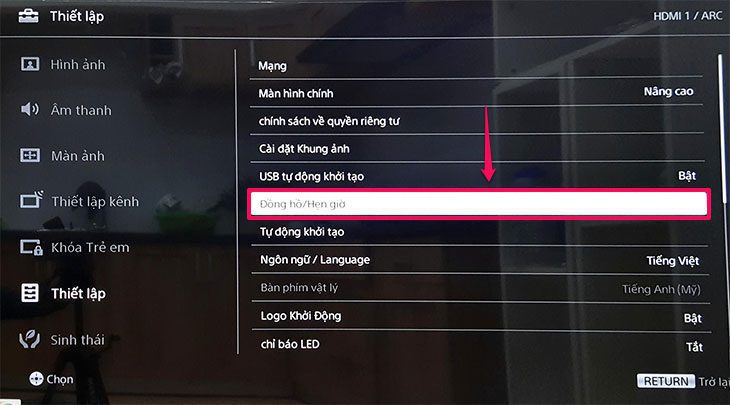 Cách hẹn giờ bật, tắt trên smart tivi cơ bản Sony 2018 Cách hẹn giờ bật, tắt trên smart tivi cơ bản Sony 2018