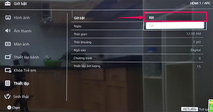Cách hẹn giờ bật, tắt trên smart tivi cơ bản Sony 2018 Cách hẹn giờ bật, tắt trên smart tivi cơ bản Sony 2018