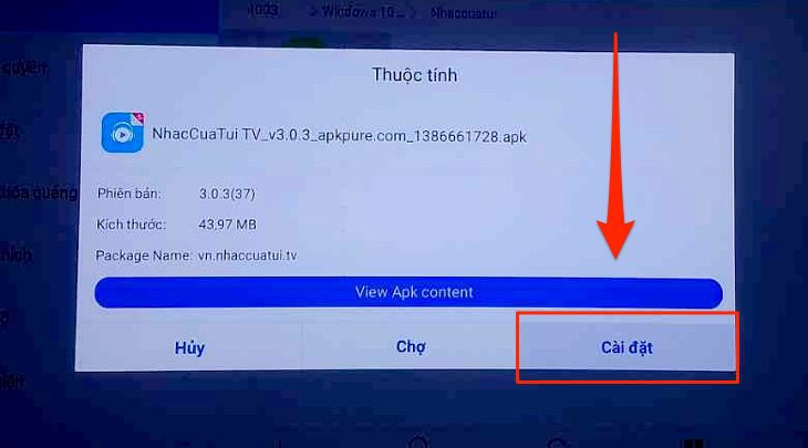 Cài đặt file apk trên Android tivi Sony Cài đặt file apk trên Android tivi Sony