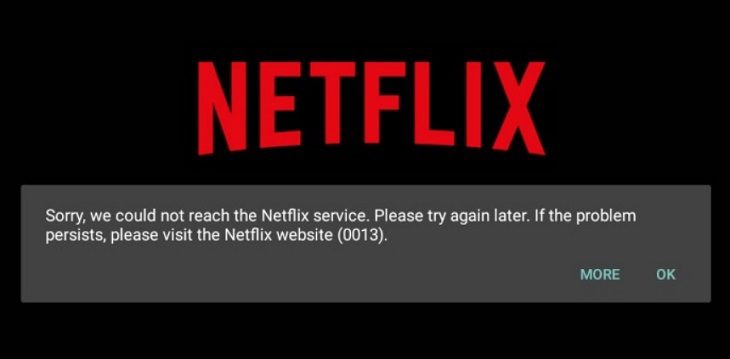 Lỗi dịch vụ Netflix Lỗi dịch vụ Netflix