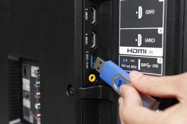 Kết nối USB trên tivi Sharp