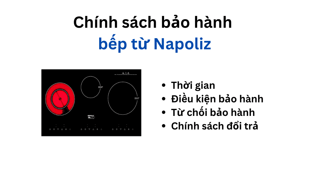 chính sách bảo hành bếp từ Napoliz