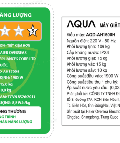 Máy giặt sấy Aqua AQD-AH1500H PS - hình số 9