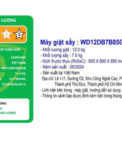 Máy giặt sấy Samsung WD12DB7B85GBSV - hình số 7