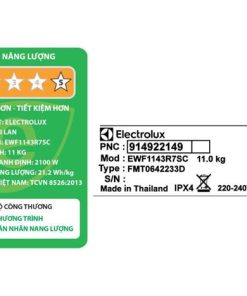 Máy giặt Electrolux EWF1143R7SC - hình số 8