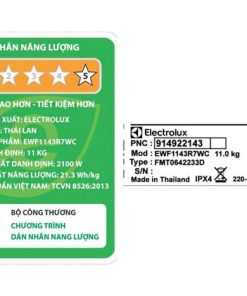Máy giặt Electrolux EWF1143R7WC - hình số 8