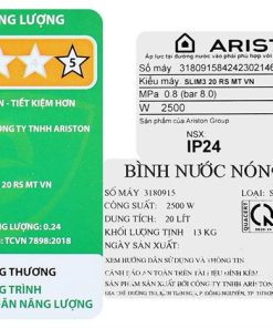 Bình nóng lạnh Ariston SLIM3 20 RS VN - hình số 8