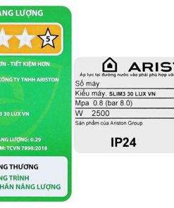 Bình nóng lạnh Ariston SLIM3 30 LUX VN - hình số 8