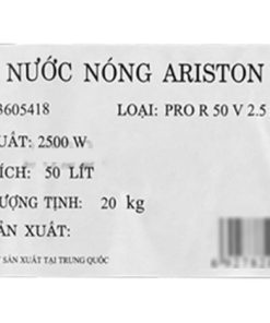 Bình nóng lạnh Ariston PRO R 50 V2.5 FE - hình số 3