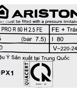 Bình nóng lạnh Ariston PRO R 80H 2.5 FE - hình số 8