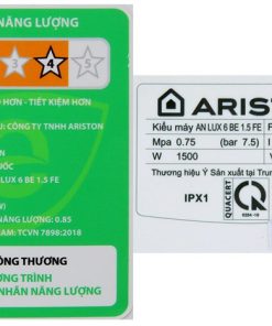 Bình nóng lạnh Ariston AN LUX 6 BE 1.5 FE - hình số 8
