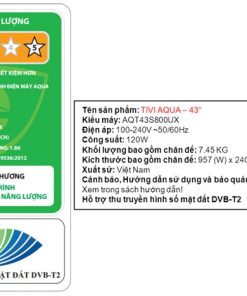 Tivi Aqua AQT43S800UX - hình số 7