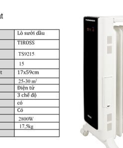 Máy sưởi dầu Tiross TS9215 - hình số 8