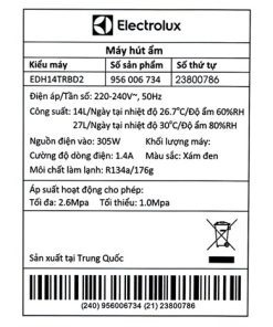 Máy lọc không khí Electrolux EDH14TRBD2 - hình số 16