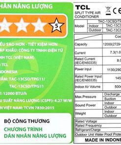 Điều hòa TCL TAC-13CSD/TPG11 - hình số 9