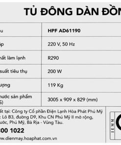 Tủ đông Hòa Phát AD61190 - hình số 15