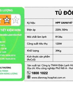 Tủ đông Hòa Phát UAH6147 - hình số 7