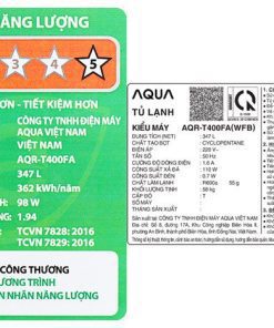 Tủ lạnh Aqua AQR-T400FA(WFB) - hình số 13