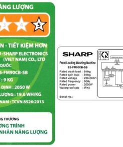 Máy giặt Sharp ES-FM90CB-SB - hình số 8