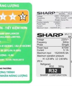 Điều hòa Sharp AH-X10CEWC - hình số 10