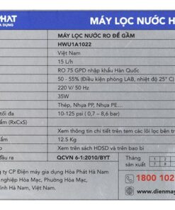 Máy lọc nước Hòa Phát HWU1A - hình số 9