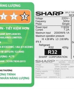 Điều hòa Sharp AH-X13CEWC - hình số 10