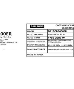 Tủ chăm sóc quần áo Samsung DF18CB8600ERSV - hình số 12