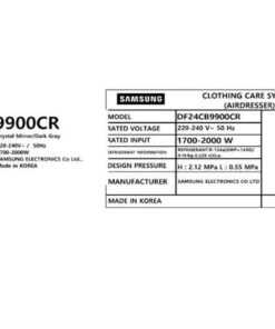Tủ chăm sóc quần áo Samsung DF24CB9900CRSV - hình số 10