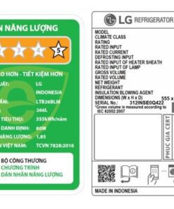Tủ lạnh LG LTB26BLM - hình số 6