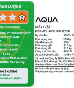 Máy giặt Aqua AW11-BD4377U1L(GN) - hình số 9