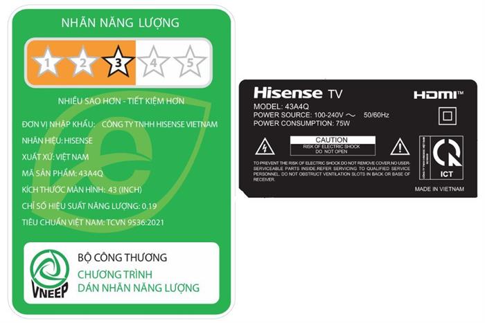 - Tivi Hisense 43A4Q - hình số 7