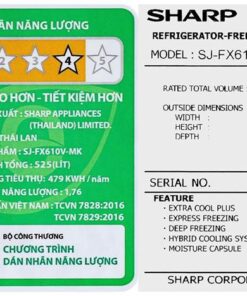 Tủ lạnh Sharp SJ-FX610V-MK - hình số 19