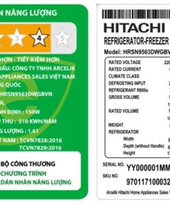 Tủ lạnh Hitachi HRSN9563DWGBVN - hình số 3