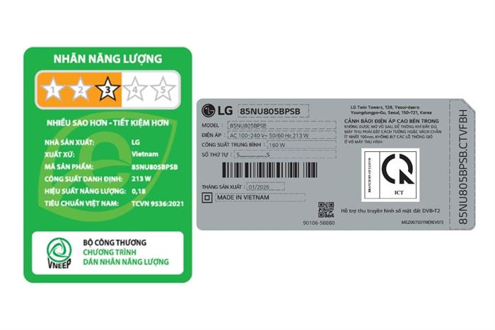 - Tivi LG 85NU805BPSB - hình số 9