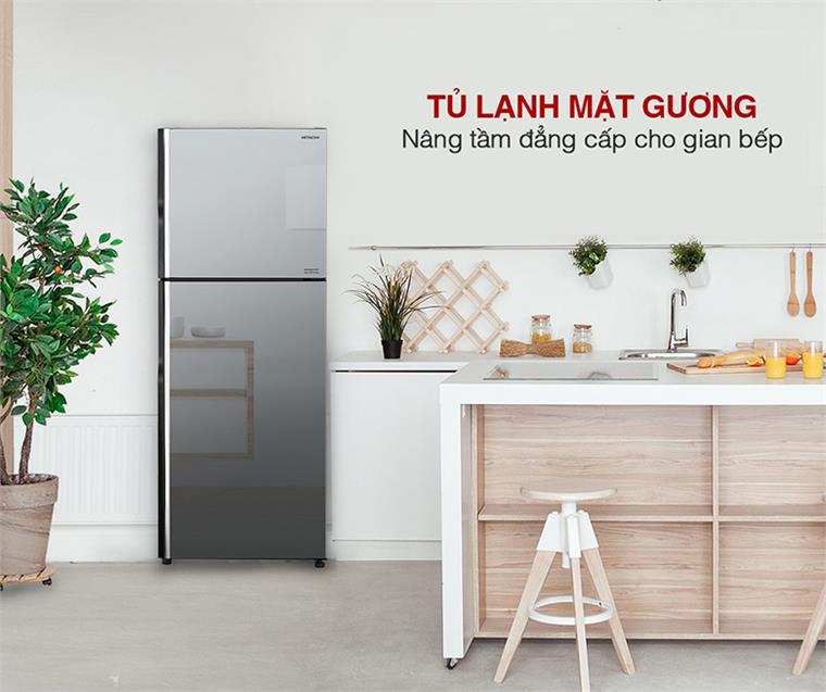 Tủ lạnh Hitachi sở hữu thiết kế sang trọng và hiện đại