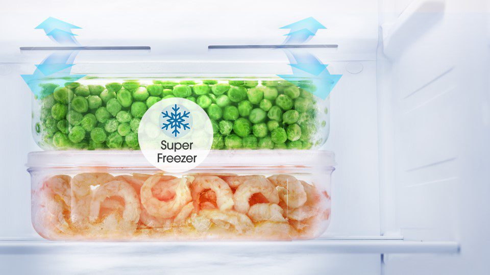 Làm đông nhanh với chế độ Super Freeze