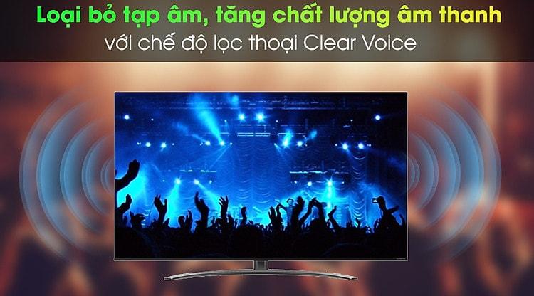 loại bỏ tạp âm, tăng chất lượng âm thanh với chế độ lọc thoại Clear Voice