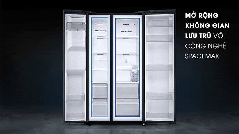 Tủ lạnh LG GR-B257WB mở rộng không gian lưu trữ với công nghệ SpaceMax 
