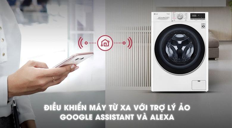 Điều khiển máy giặt FV1408S4W từ xa với trợ lý ảo Google Assistant hoặc Alexa 