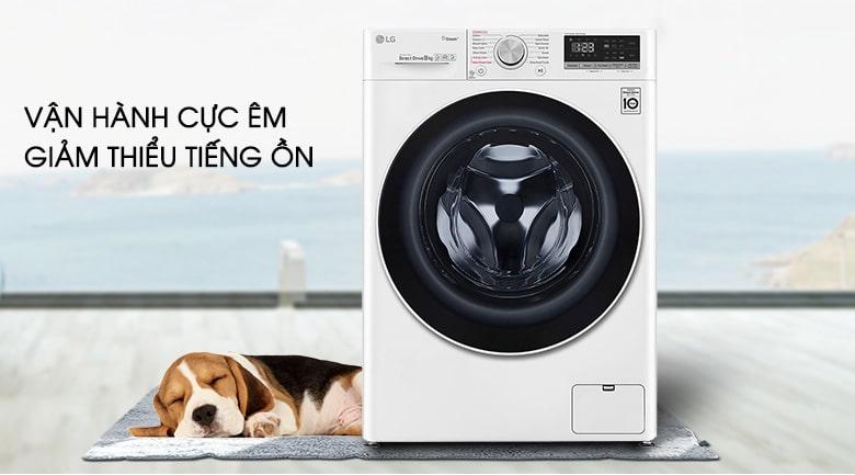 Máy giặt LG inverter 8,5 kg vận hành cực êm, giảm thiểu tiếng ồn