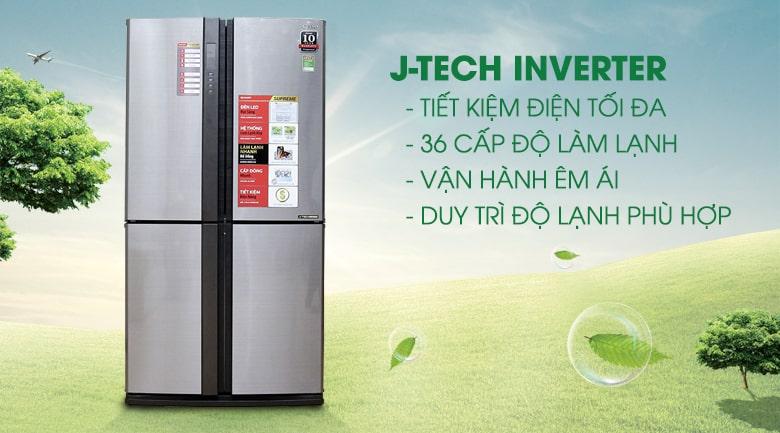 Trang bị công nghệ J-Tech Inverter vận hành bền bỉ, tiết kiệm điện 