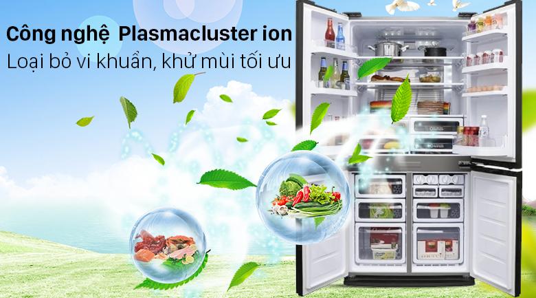 Tủ lạnh Sharp với công nghệ độc quyền Plasmacluster ion, nên có khả năng diệt khuẩn tối đa