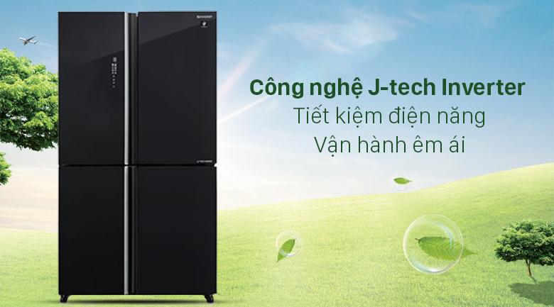 Tủ lạnh Sharp 572 lít với công nghệ J-tech Inverter, tiết kiệm điện, vận hành êm ái