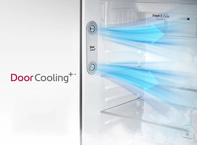 Công nghệ làm mát từ cửa Door Cooling ™, lan toản khí lạnh bên trong tủ