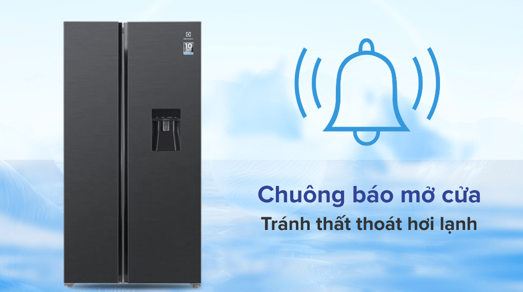Tủ lạnh Electrolux Inverter 571 lít ESE6141A-BVN - Chuông báo mở cửa